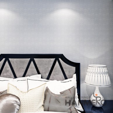 HANMERO Silver Blue Flowers European Non-pasted Bedding Room Wallpaper